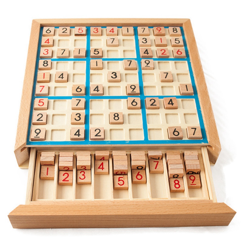 Sudoku Schaken Cijfers 1 Tot 9 Kan Alleen Zet Eenmaal In Elke Rij Lijn En Controleer Intelligente Fancy Educatief Hout speelgoed Gelukkig Games Gif