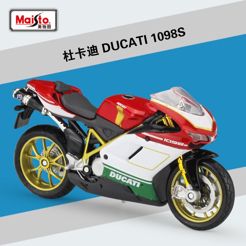 Maisto NUOVO 1:18 DUCATI panigale v4 Pressofuso In Lega Modello di Moto Praticabile Shork-Assorbitore Giocattolo Per I Regali Dei Bambini Toy Collection: 1098S