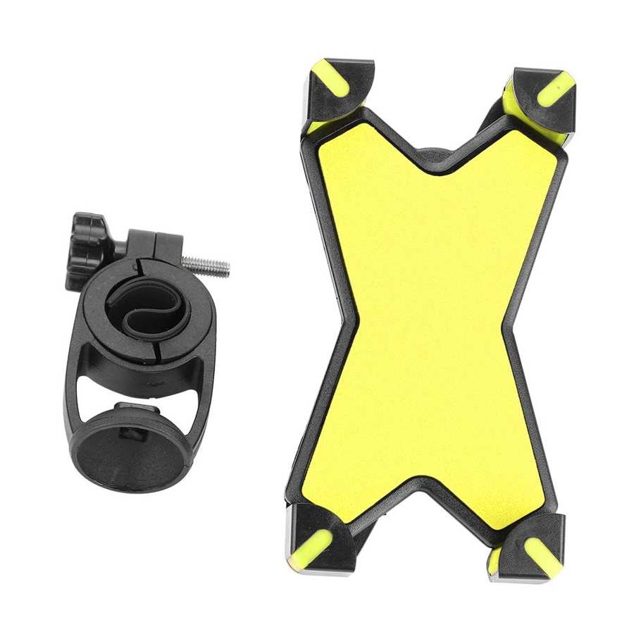 Road Mountain Bike Bicycle Handlebar Mobile Phone 360 Degree Rotation A: Yellow