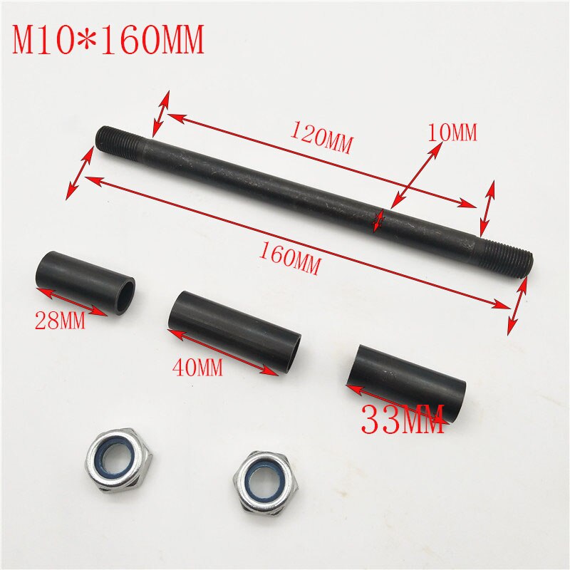 M10*185MM Front Wheel Axle or M10*230MM Rear Rims Axle for 47cc 49cc Mini Moto Dirt Pocket Bike Minimoto