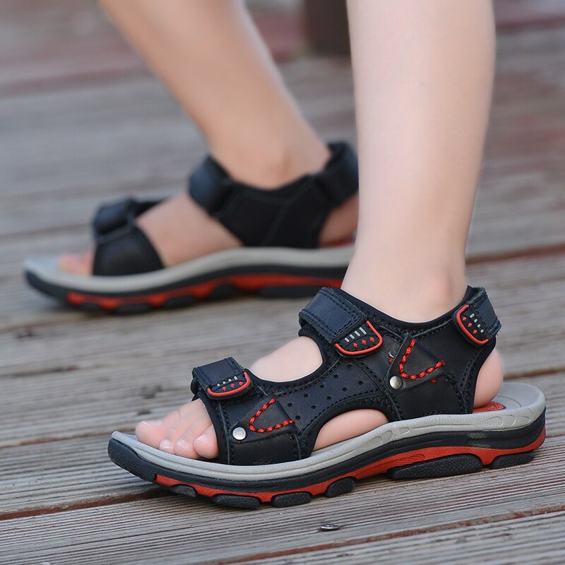 Sialia åndbare børnesandaler til børn sko drengesandaler pigesko sommerstrand åndbart skolefodtøj med åben tå