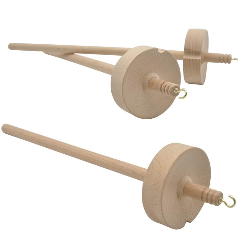 1Pcs Spindle Top Whorl Yarn Spin Hand Carved Wooden Tool for Beginners Spindle Hand Spinning