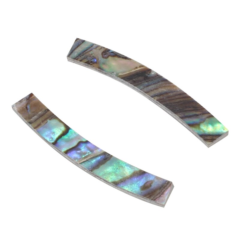 12Pcs Guitar Soundhole Rosette Paua Abalone Shell Inlay Curved Strips Guitar Sound Hole Inlay 4mm Width