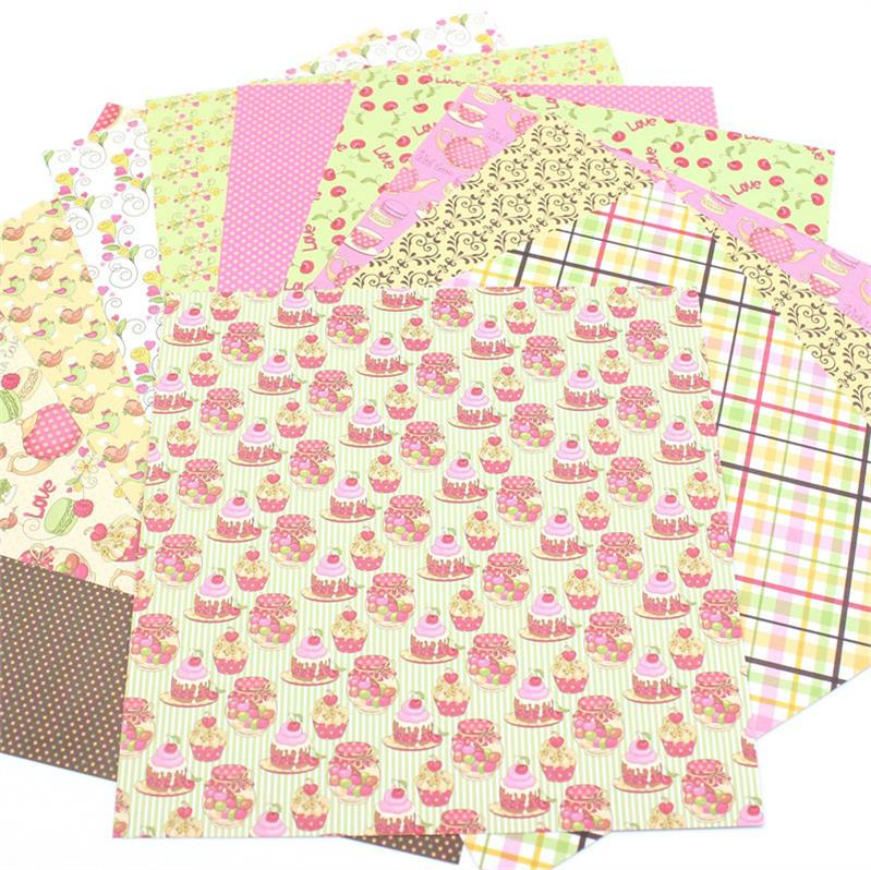 KSCRAFT 12pcs 6" Single-side Printed Mixed pattern papercraft art paper handmade scrapbooking kit set book