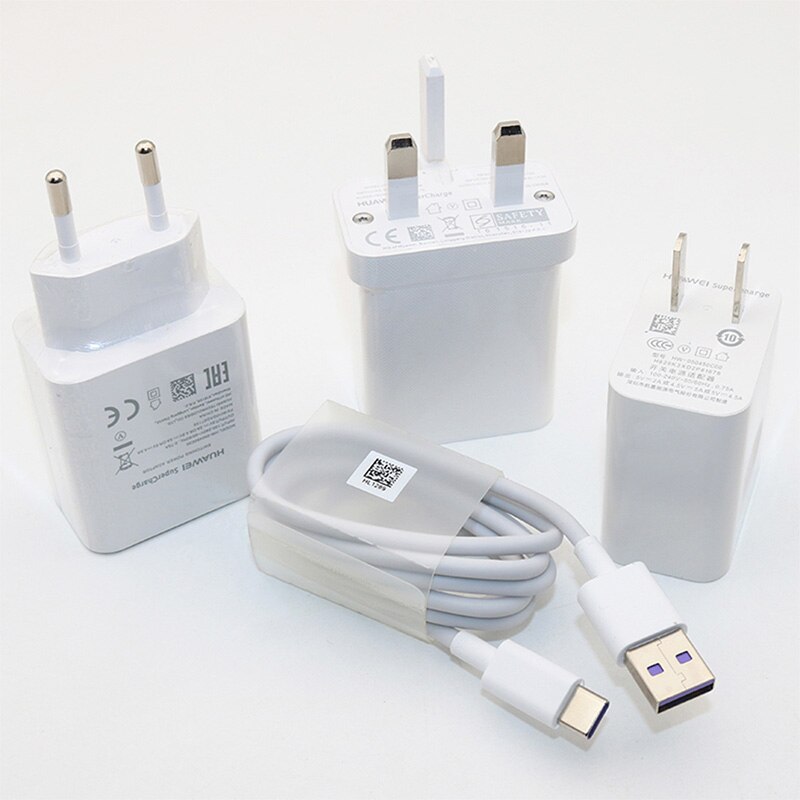 Huawei-cargador USB 100% Original, dispositivo de carga rápida de pared, 5A, 2M, tipo C, P20 Pro Lite, P10, 9 Plus, Mate10, 9