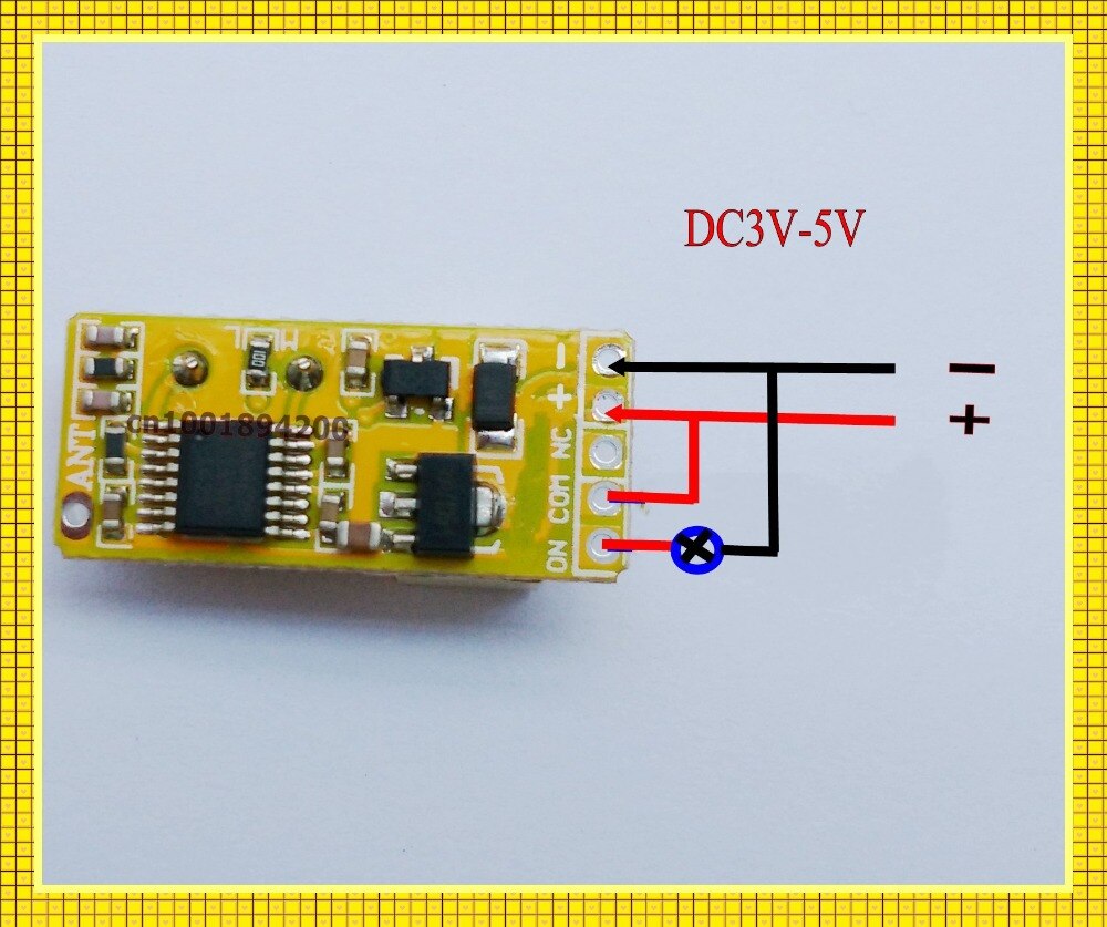 Mini Remote Schakelaar 3 V 3.3 V 3.6 V 3.7 V 4.5 V 5 V Micro Draadloze relais Schakelaar GEEN COM NC Kleine Relais Ontvanger Zender Deurslot