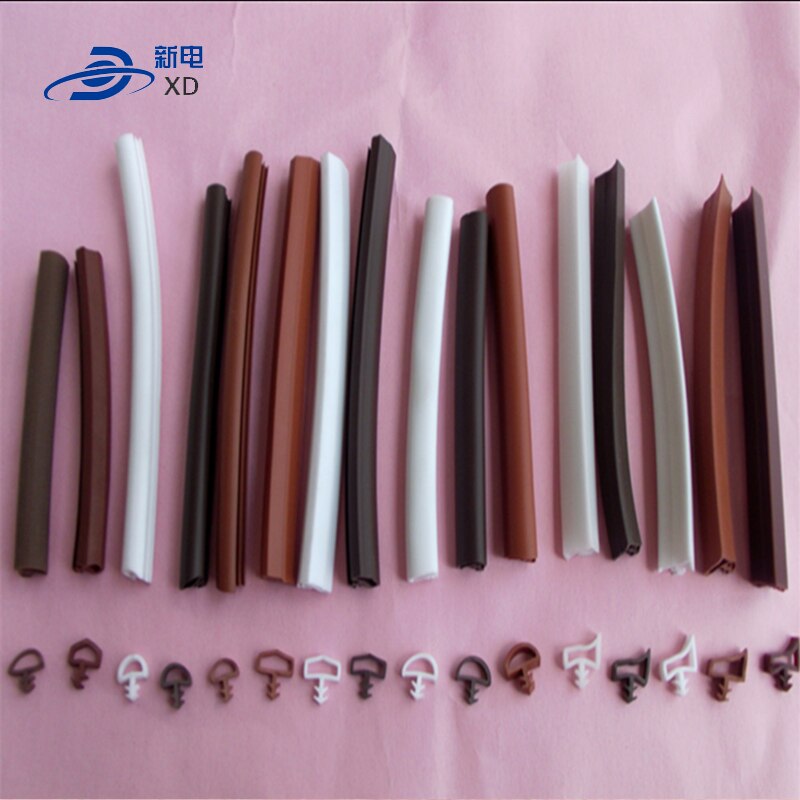 Aluminum cabinet door window rubber strip