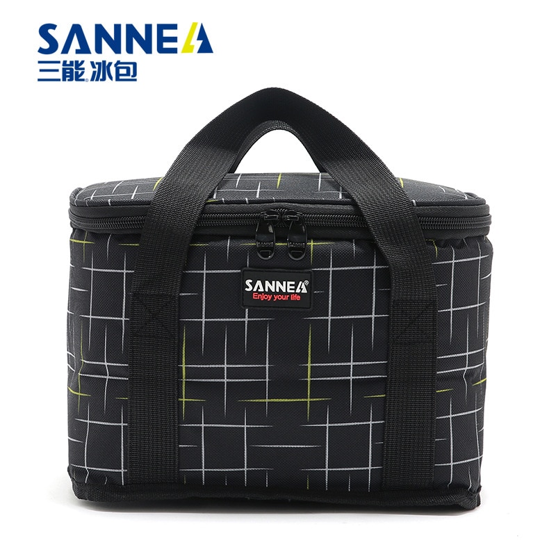 Sanne 9L Geïsoleerde Thermische Zak Grote Capaciteit Voedsel Verse Houden Lunchbox Koeltas Waterdichte Picknick Reizen Opslag Ice tas