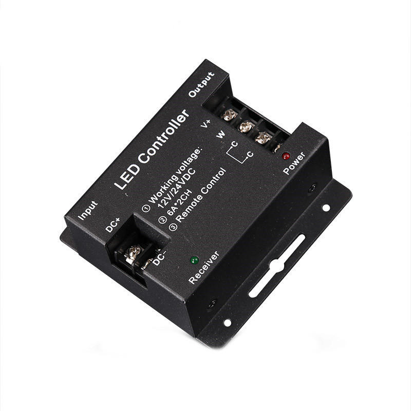 DC12-24V 6A 2CH LED RF Touch Dimmer Remote Controller for 5050 CCT LED Strip Light AA50