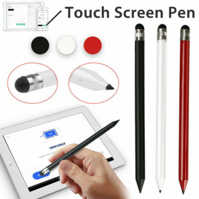 Runde Kopf Dünne Spitze Doppel Zweck berühren Kuli Stift berühren Kuli 16,5 cm für Kapazitive Bildschirm widerständig Bildschirm für IPad für IPhone
