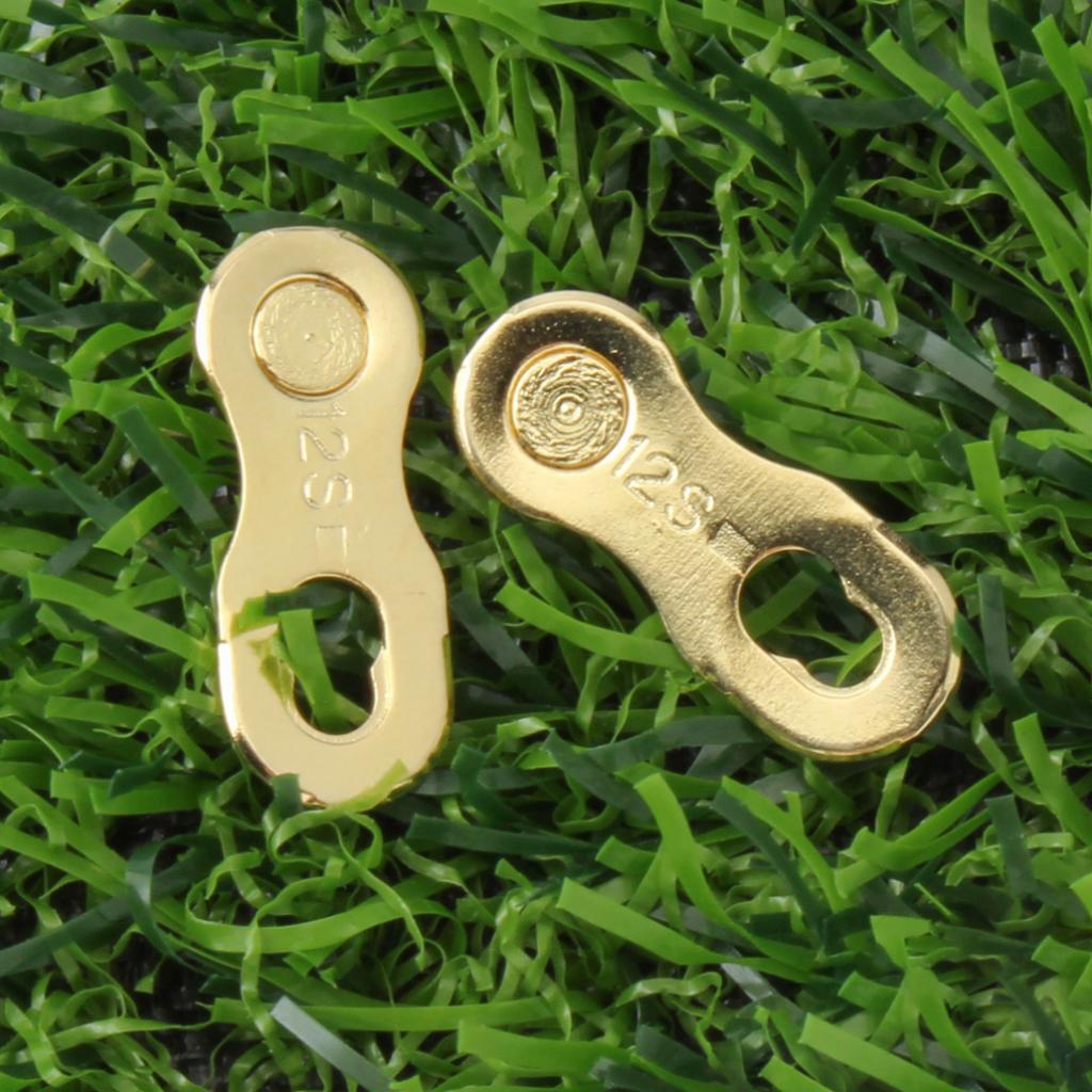 Steel Bicycle Bike Chain Connector 12 Speed Chain Link Joint: Gold