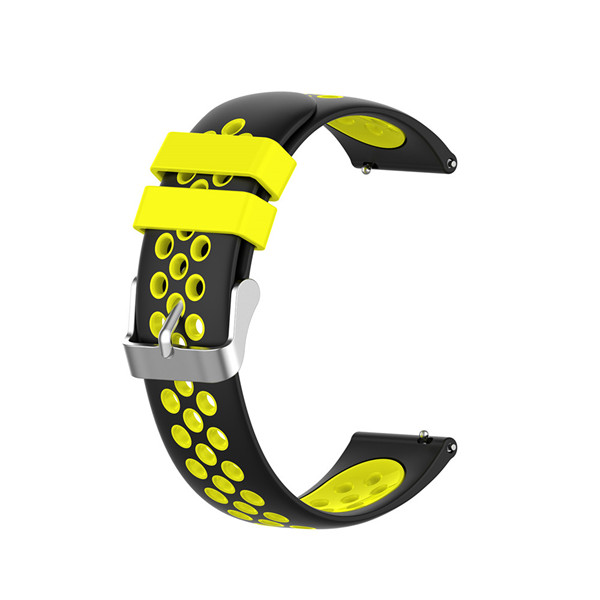 Silikone åndbar urrem til garmin vivoactive 4 4s smart ur armbånd 18mm 22mm armbånd udendørs sport correa: Farve j / 18mm vivoaktiv 4s