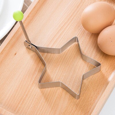 Keuken gadgets rvs omelet gebakken gepocheerd ei creatieve mold hartvormige ronde bloemvorm pannenkoek maker