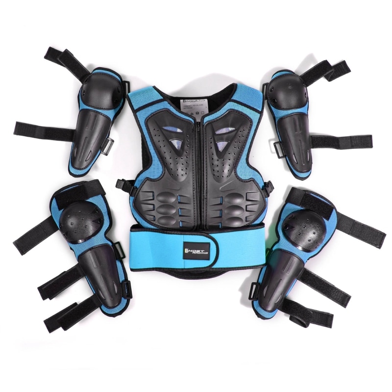 Kids Full Body Armor Protective Gear Elbow Knee Protection Pads for Motocross Y98C