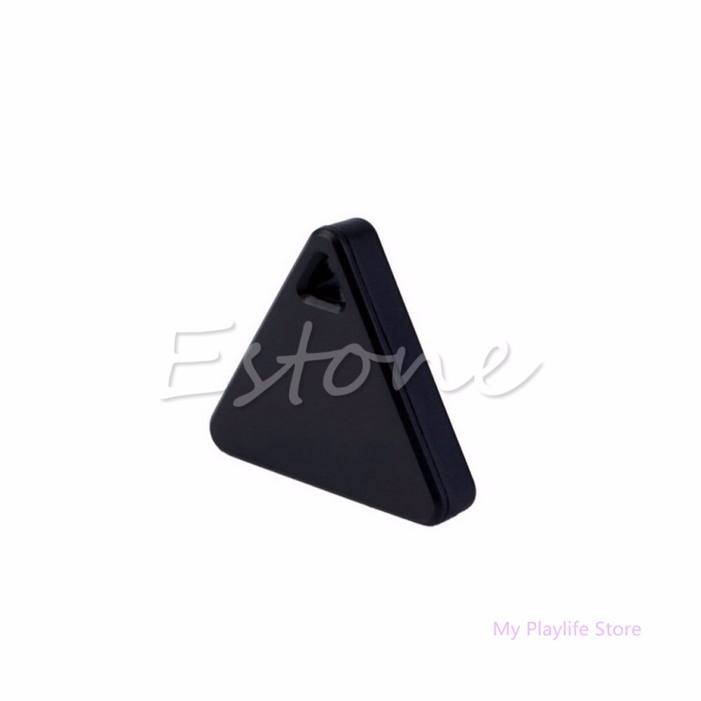 Bärbar bluetooth tracker gps locator antilost tag larm för bil husdjur barn  r7rc: Svart