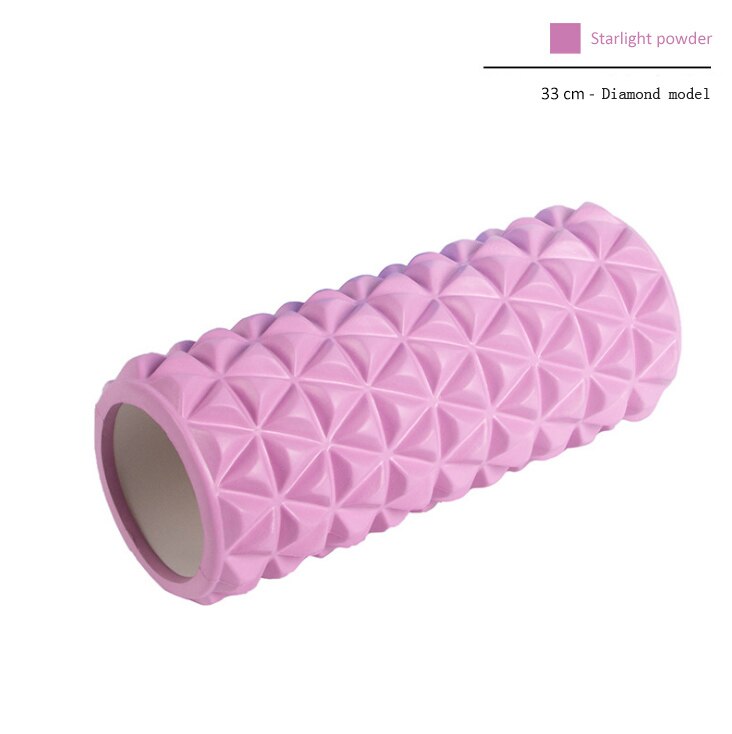 Drill Stone Yoga Massage Foam Roller Muscle Relax Lean Leg Foam Column Fitness Spike Yoga Stick Beginner Shaft Roller: green