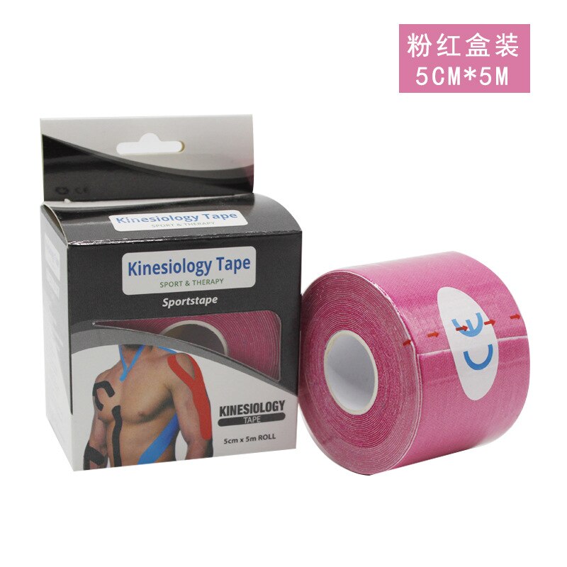 Elastische Sport Bandagen Kinesiologie Band Aufkleber Für Muskeln Kinesioteip Fitness Intramuskuläre Sport Schutz Band: Sports tape A / 2.5cm x 5m