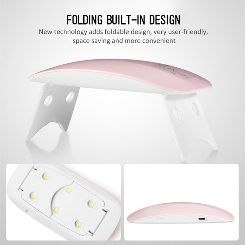 Typ 54w vikbar uv led nagellackstorkar lampa portabel nagellampa snabbtorkande ingen nagelskada härdande manikyrmaskin