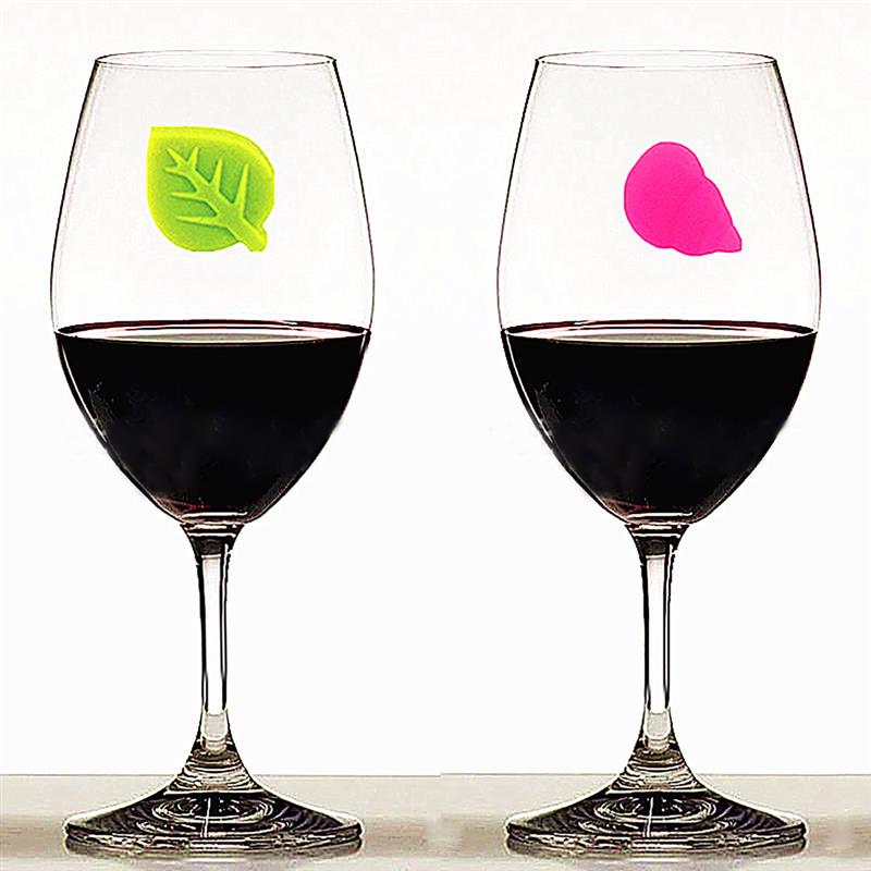 8PCS Mini Cute Wine Glass Charms Silicone Assorted Types Wine Glass Marker Wine Glass Tag Bar Accessories For Party