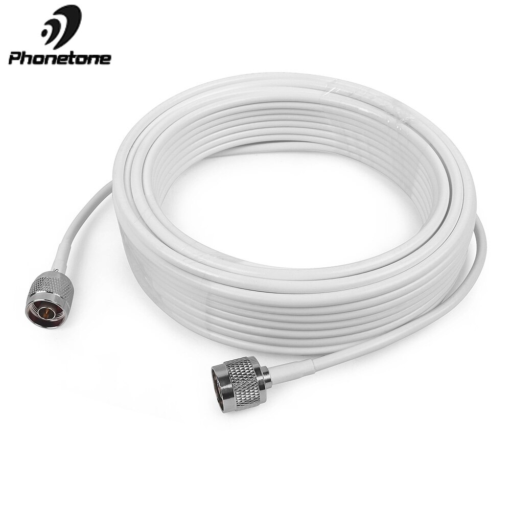 15M 50-3 RG58 Coaxial Cable N male to N male connector for Connecting Signal Booster to Antenna RF Adapter 50ohm Extender Cable