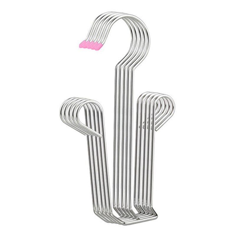 5Pcs Rvs Schoenenrek Droogrek, Dubbele Haak Droogrek Magazijnstelling: Default Title