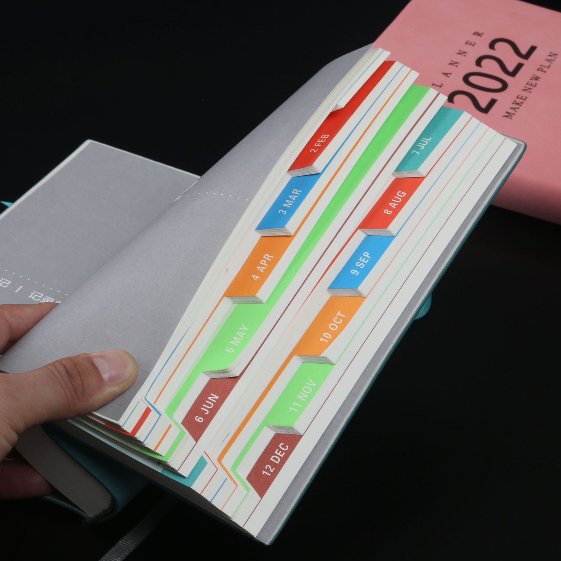 A5 2022 Diary Weekly Notebook Planner English Version Agenda Bullet Notebook Goals Habit Schedules Stationery School Supplies