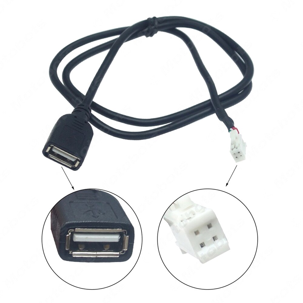 7 Pcs Auto Kabel Power Luidsprekerkabel Gps Antenne Omkeren Ingang 4 6 Usb-poort Auto Draad Connector Accessoires Universele: 4 USB