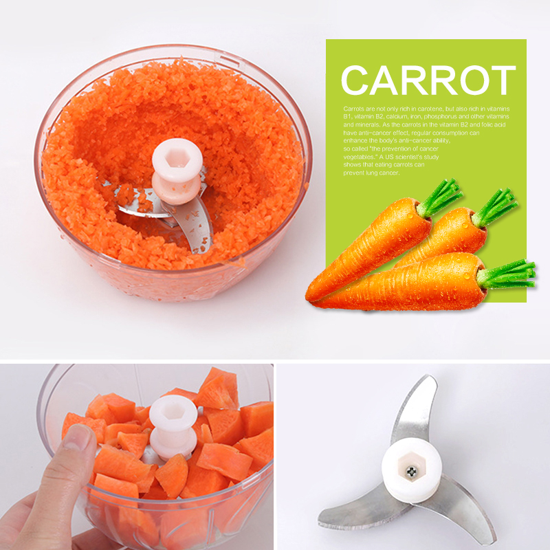 Hand Zerhacker Manuelle Seil Küchenmaschine Silcer Schredder Salat Hersteller Knoblauch Presse Zwiebel Schneidemaschine Gemüse Obst Cutter Küche Zu