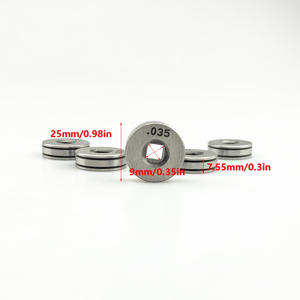 MIG/MAG Welding Machine 1KG Wire Feeding Roll V U K Knurl Groove 0.6mm 0.8mm 1.0mm of Steel Aluminum Flux Cord SSJ-16