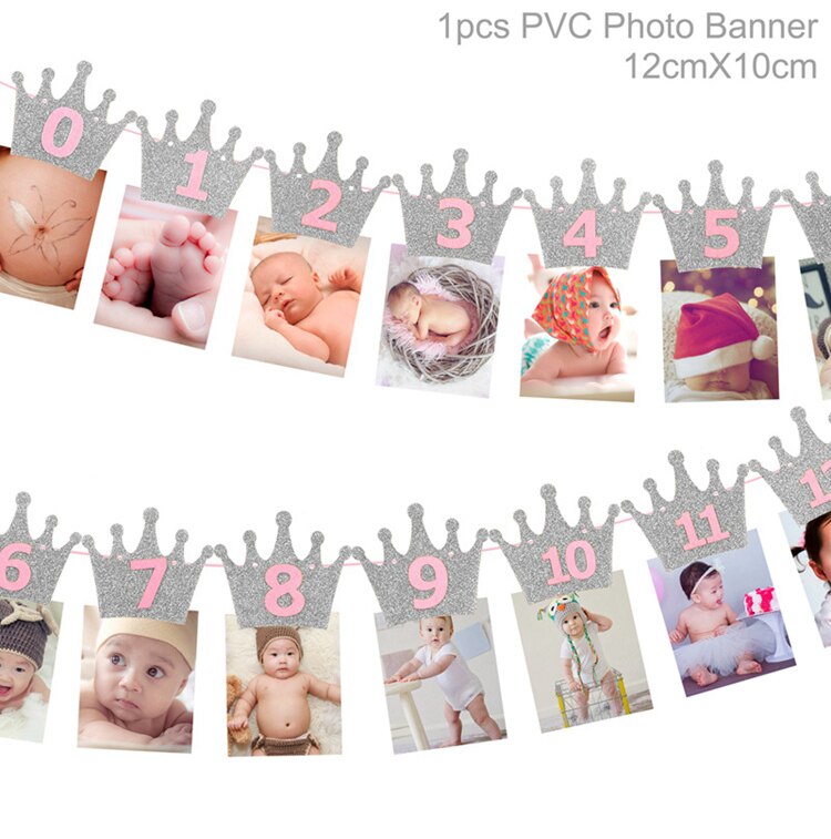 Patimate skog fotobanner 1st bursdagsbanner safari jungel festdekor ett års bursdagsfest rekvisita låve baby dusj: banner 6