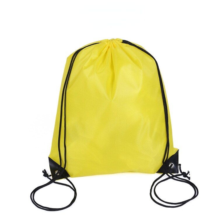 Drawstring Bag Sports Backpack Bundle Pocket for Men Women Students Drawstring Bag Drawstring Backpack Sports Bags Dry Bag: yellow