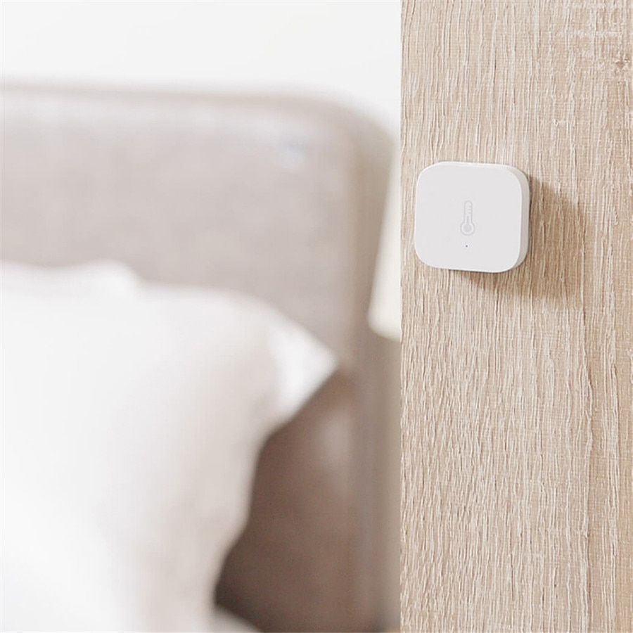 Xiaomi aqara smart temperatur fuktighet lufttrykk miljøsensor zigbee tilkobling smart hjem for mijia app mi hjem