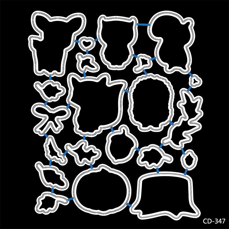 Forest Animals Clear Silicone Stamp/Seal for DIY Scrapbooking/photo Album Decorative Clear Stamp Sheets