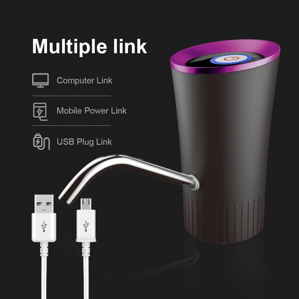 Water Bottle Pump Electric Water Dispenser Wireless Portable Electric Automatic Water Pump Bucket Bottle Dispenser