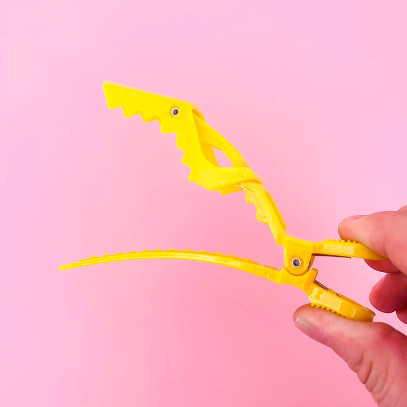 6 Stks/partij Plastic Haar Clip Kappers Klemmen Klauw Haar Sectie Clips Grip Snijden Barbers Voor Salon Hair Styling Accessoires