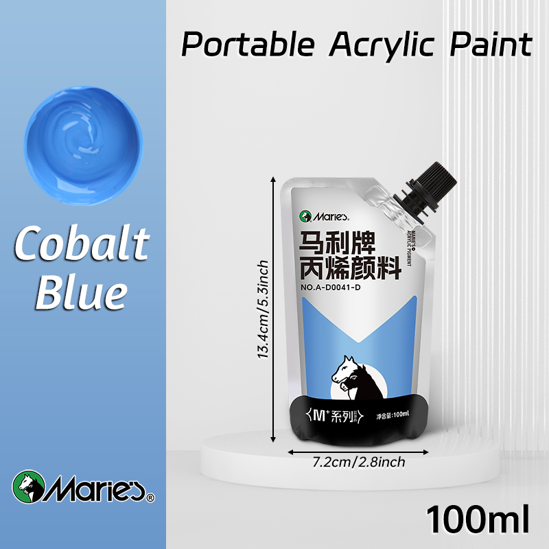 100 ml Marie-Acrylfarbe, verschiedene Farben, wasserfest, Pigmente zum Basteln, Felsen, Holz, professionelle Pigmente für Erwachsene, Künstler