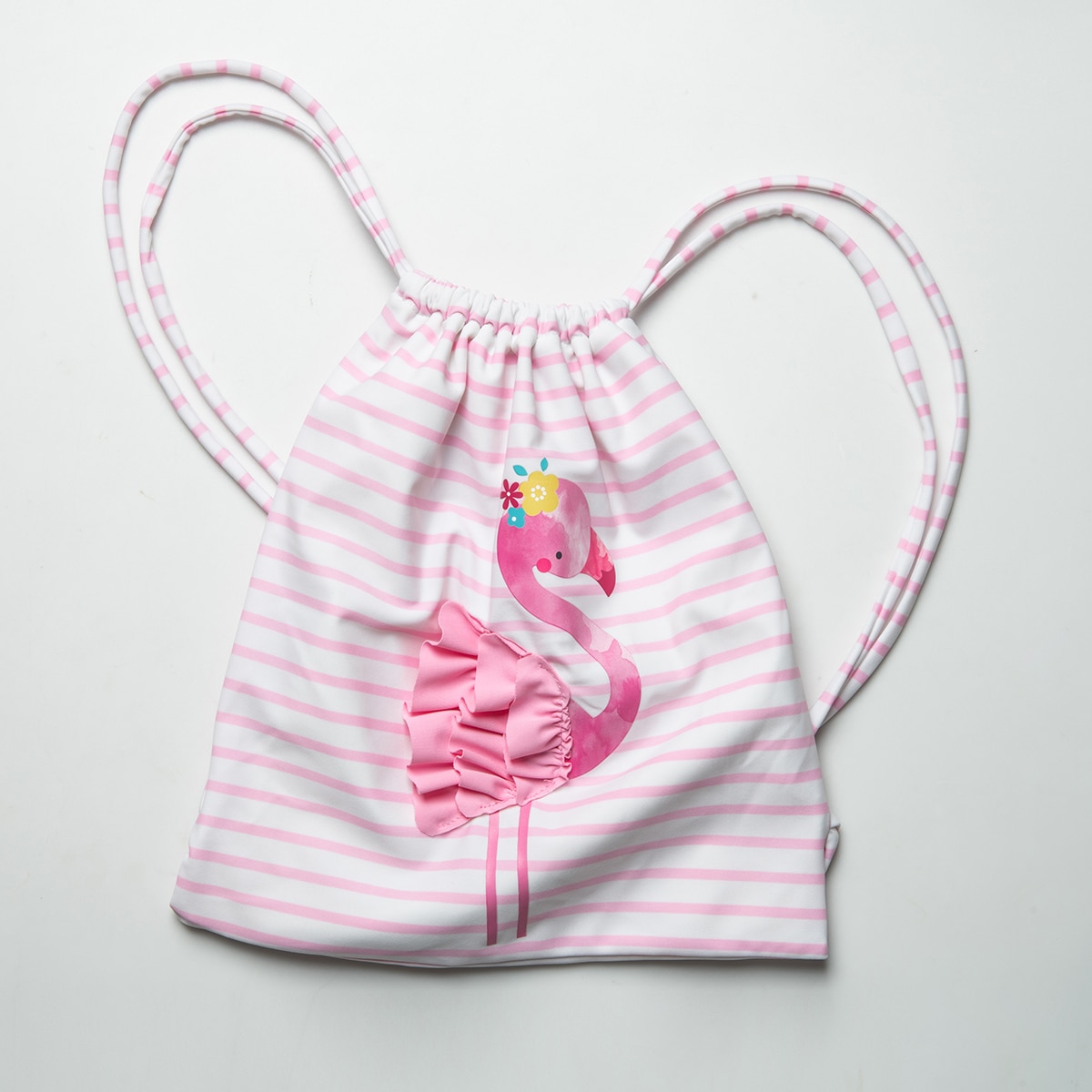 Julysand Zwemmen Tassen Flamingo Gedrukt Strepen Buggy Tas