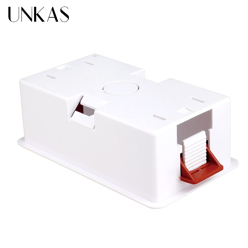 UNKAS 146 Type Dry Lining Mount Box For Gypsum Board Plasterboad Drywall 48mm 36mm Depth Wall Switch Wall Socket Cassette