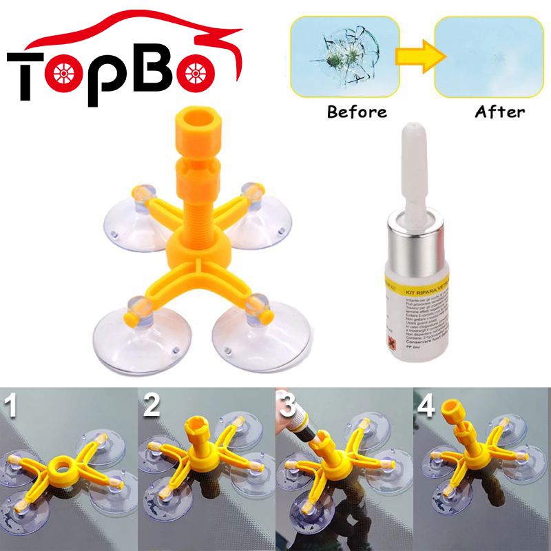 Car Window Screen Polishing Car Styling Car Windshield Repair Kit DIY Auto Window Glass Scratch Crack Restore Repair Tools