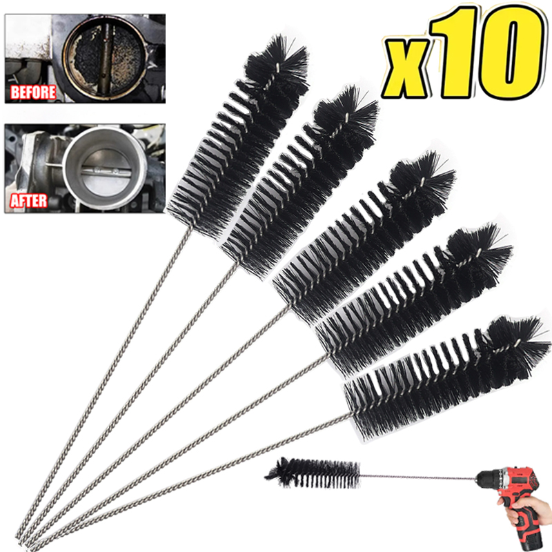 Valve Carbon Cleaning Brushes for Air Door Carbon Deposits Car Engine Air Inlet Cleaning Tool Car Detail Clean Brushes Universal