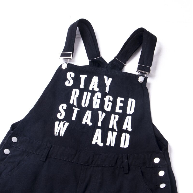 Menn ripped jeans jumpsuits hi street distressed denim bib overalls mann suspender denim bukser herre lekedress