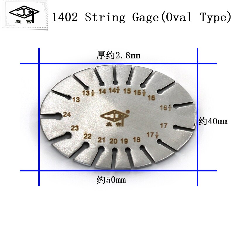 Xuangong Piano Tools 1402 String Measuring Instrument Scale String Model Measuring Tool High-pitch Piano Strings: 1pc 1402