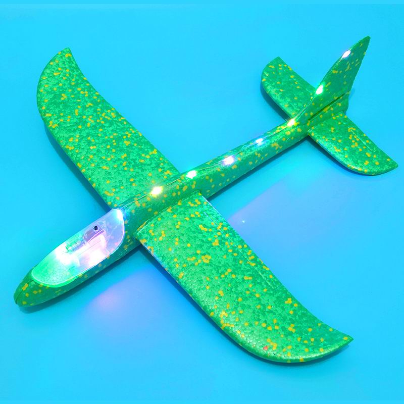 SAILEROAD 48 centimetri LED Lancio A Mano di Lancio Aereo Aereo Aliante Inerziale Schiuma Giocattolo Per Bambini Modello di Aereo per Esterni per Giochi Del Capretto