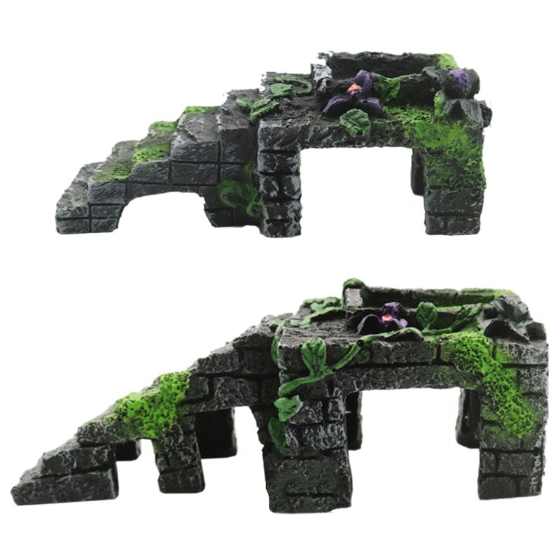 Schalie traprand voor aquaria en terrariums voegt schuilplaatsen toe en zwemt door  x6hc