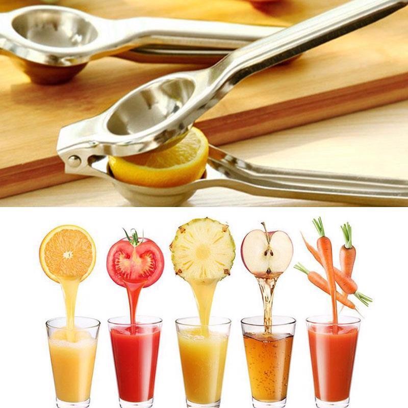 Multifunktionel mini rustfrit stål citron appelsinpresser juicer hånd citruspresser presse presse grøntsagssaft værktøjer