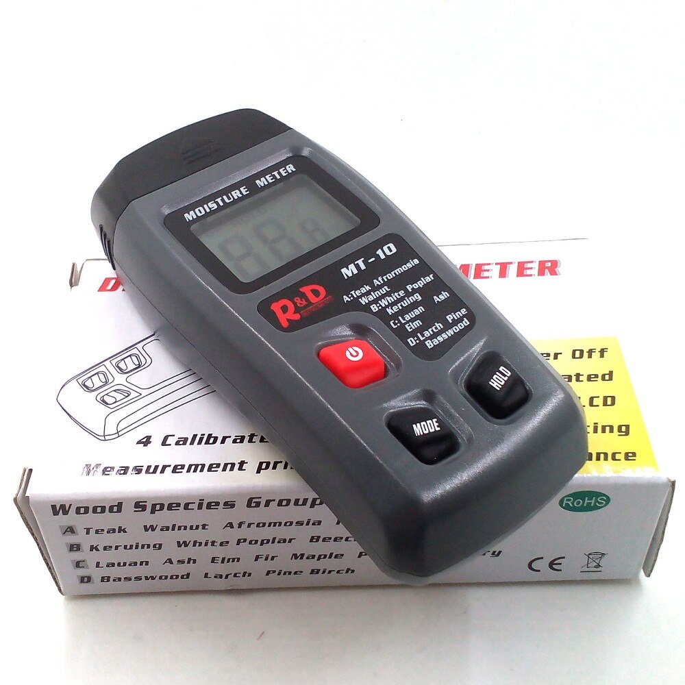 Hout Vochtmeter Papier Karton Hout Vochtigheid Meter Hout Hygrometer Vocht Analyzer Vochtmeter Vochtige Meter Bereik: 0 ~ 99.9%