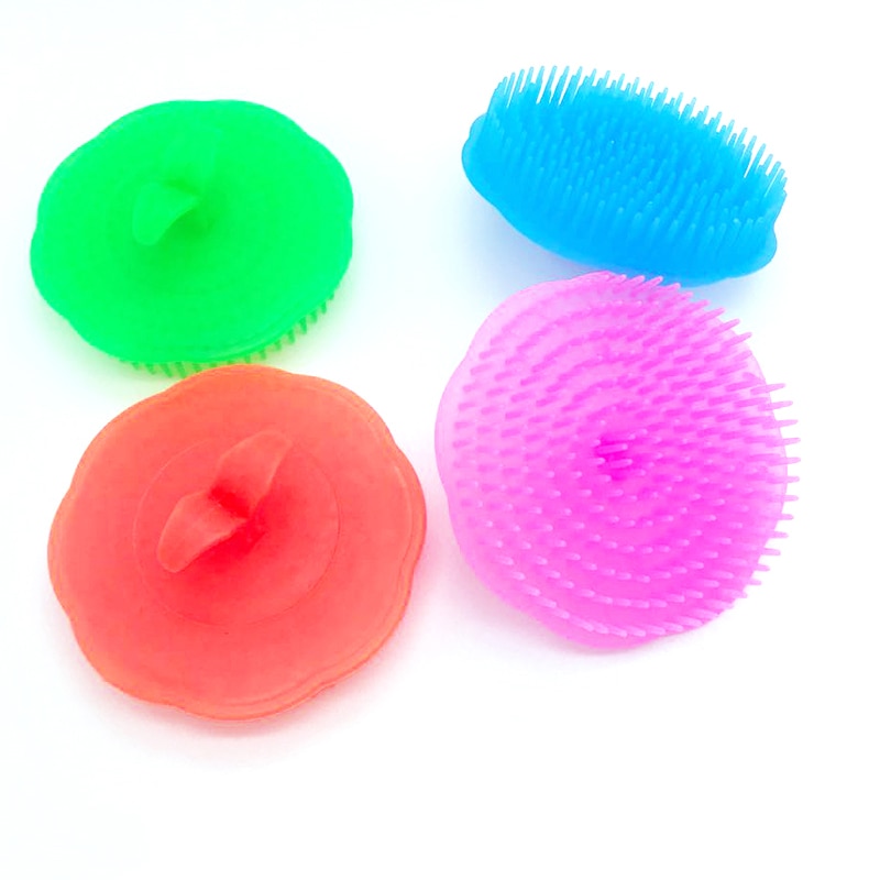 Brosse de bain ronde pour chien et chat, produits pour animaux de compagnie, peigne mignon, belle fourrure, dispositif de Massage, toilettage, brosse à poils colorés
