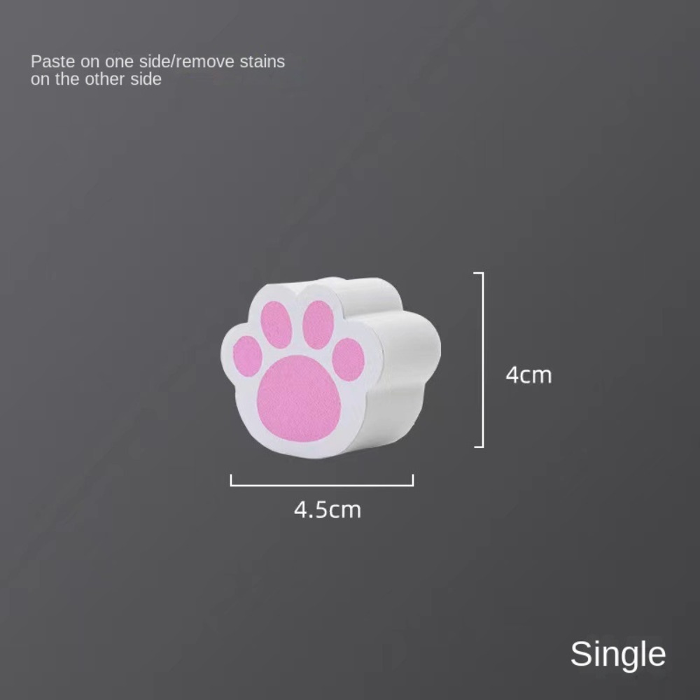Cute Scrub Sponges Mirror Wipe Magic Sponge Cat Claw Shape Sponge Wipe Glass Wipe Dish Washing