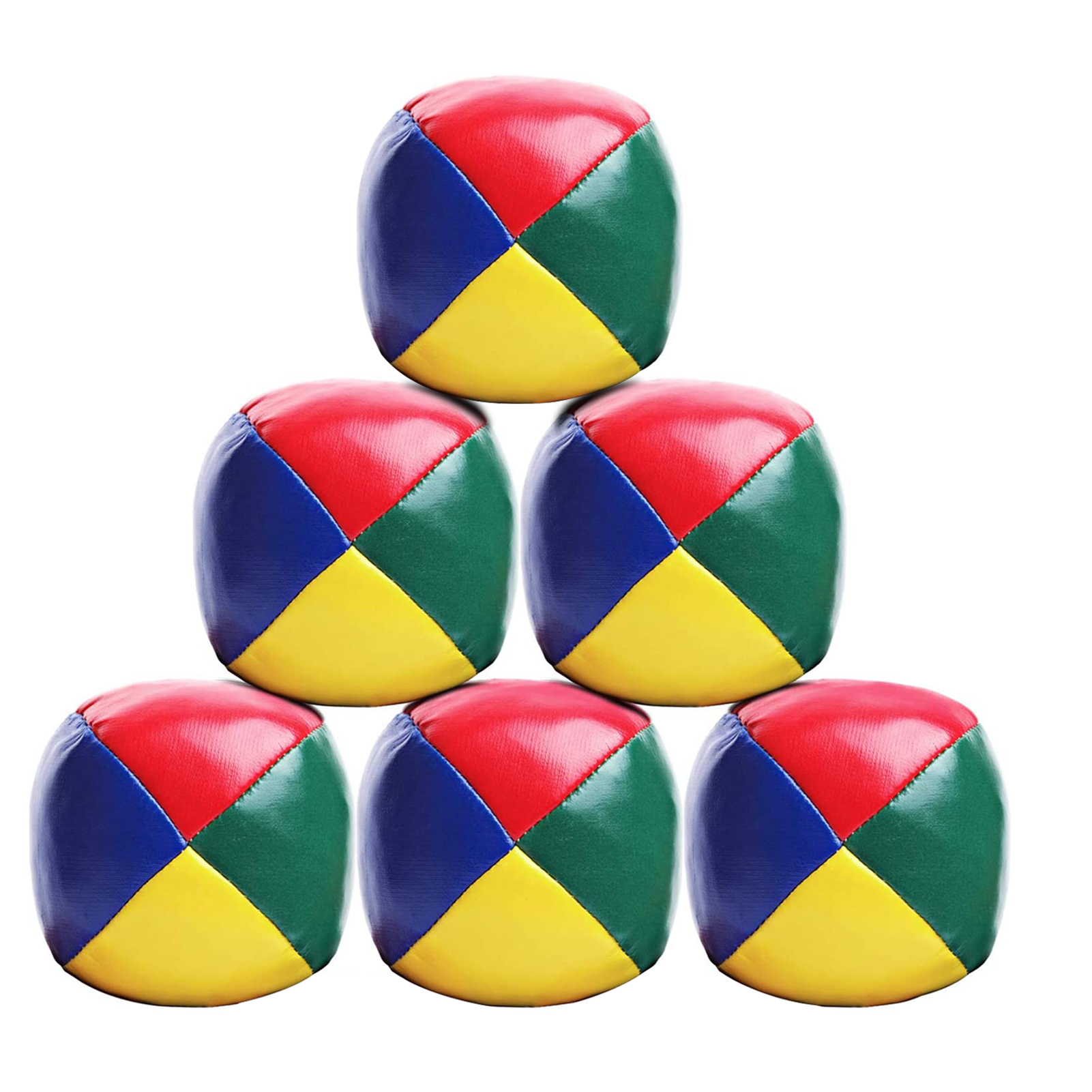 3/6PcsJuggling Balls per principianti Bambini e adulti Coordinazione occhio-mano Allenamento Sport Giocattoli sensoriali Autismo ADHD Ansia: nero