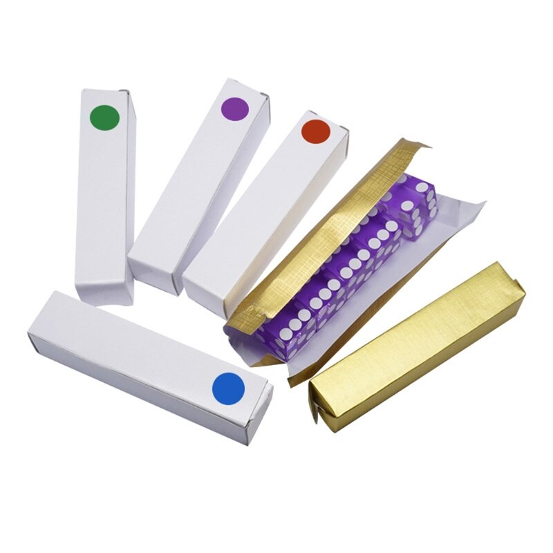 5pcs/set High-grade Acrylic Transparent Dice Six Sided D6 19mm Game Dice with Razor Edges